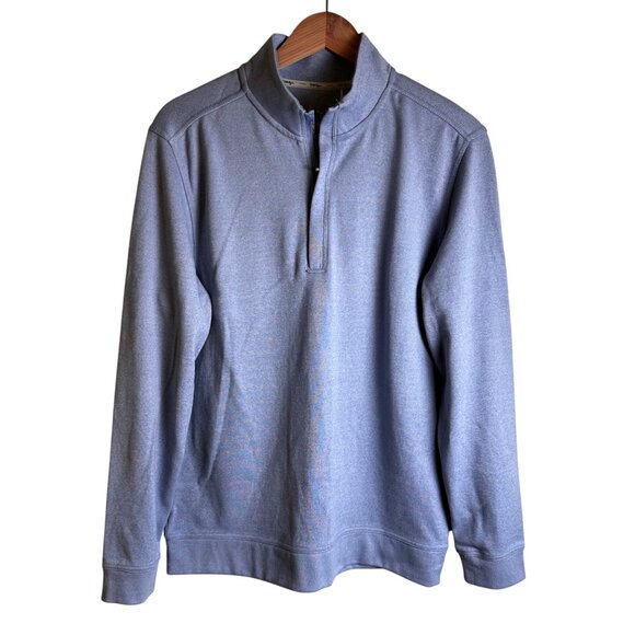 Walter Hagen Mens Clubhouse Midweight 1/4 Zip Golf Pullover Sweater M/Blue Sz S - Picture 2 of 10